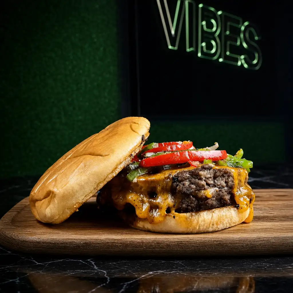 Vegan Burger Sandwich.